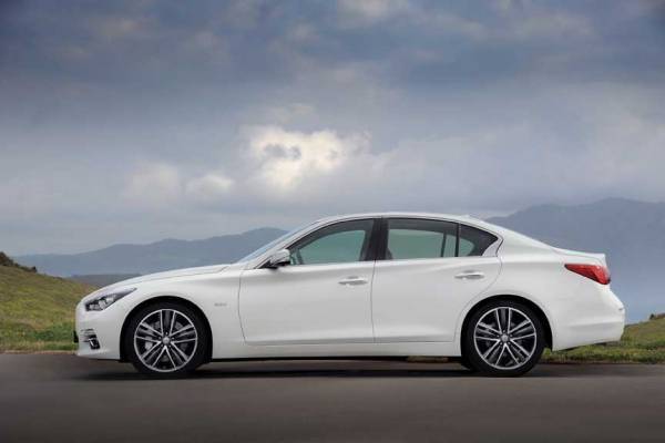 Infiniti Q50 è  la prima auto  con lo sterzo drive  by wire, come i jet da caccia, collaudato da Vettel