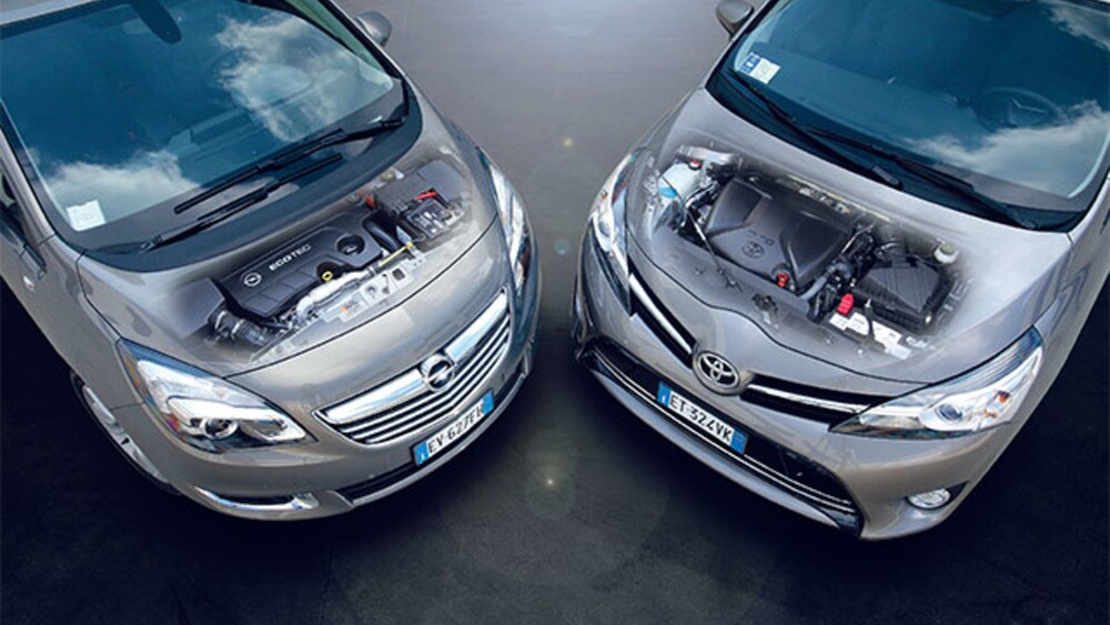 Opel Meriva Vs Toyota Verso Sfida Di 1 6 Auto It