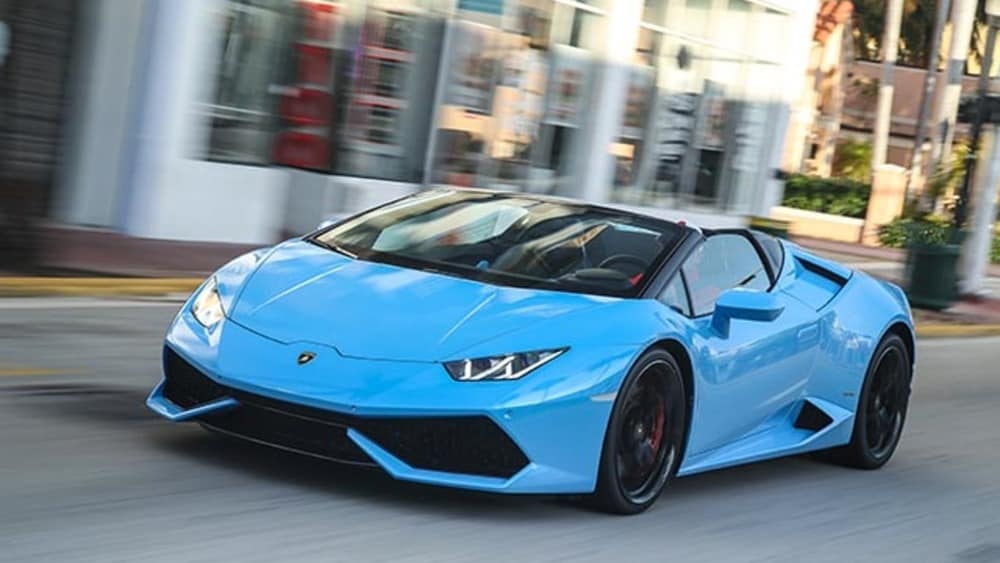Lamborghini Huracan Spyder, test a Miami
