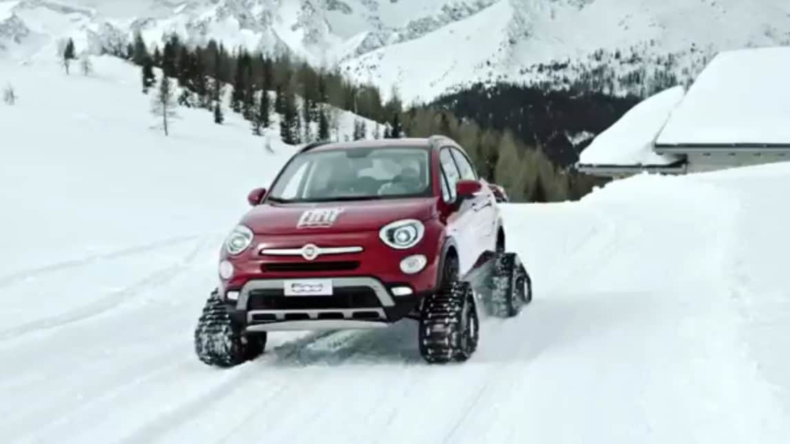 Fiat 500X, da crossover a gatto delle nevi
