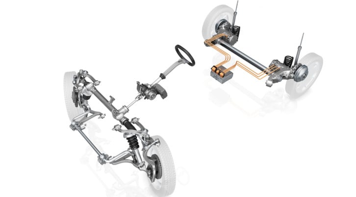 ZF presenta il telaio universale per auto elettriche