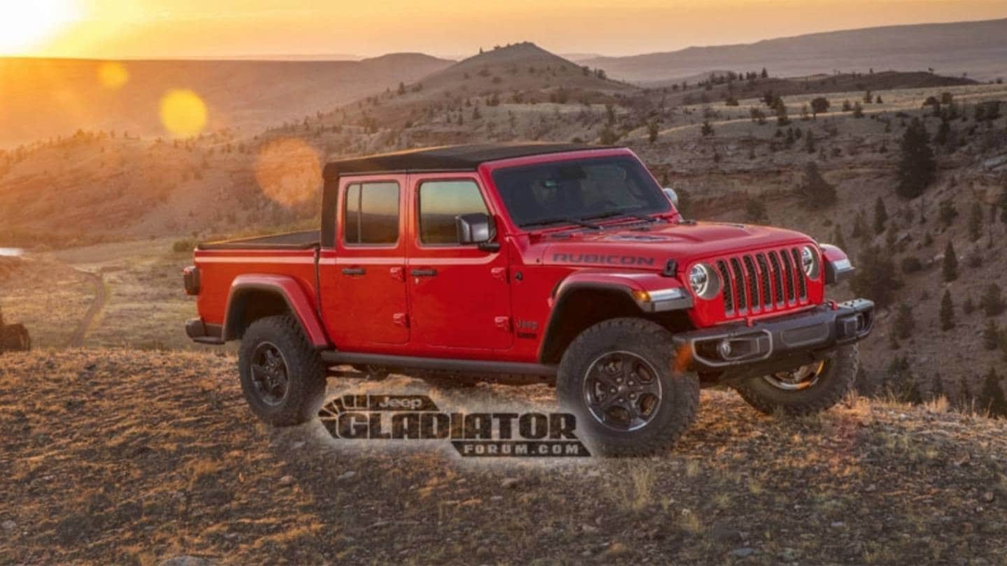 Jeep Gladiator, pick-up stile Wrangler