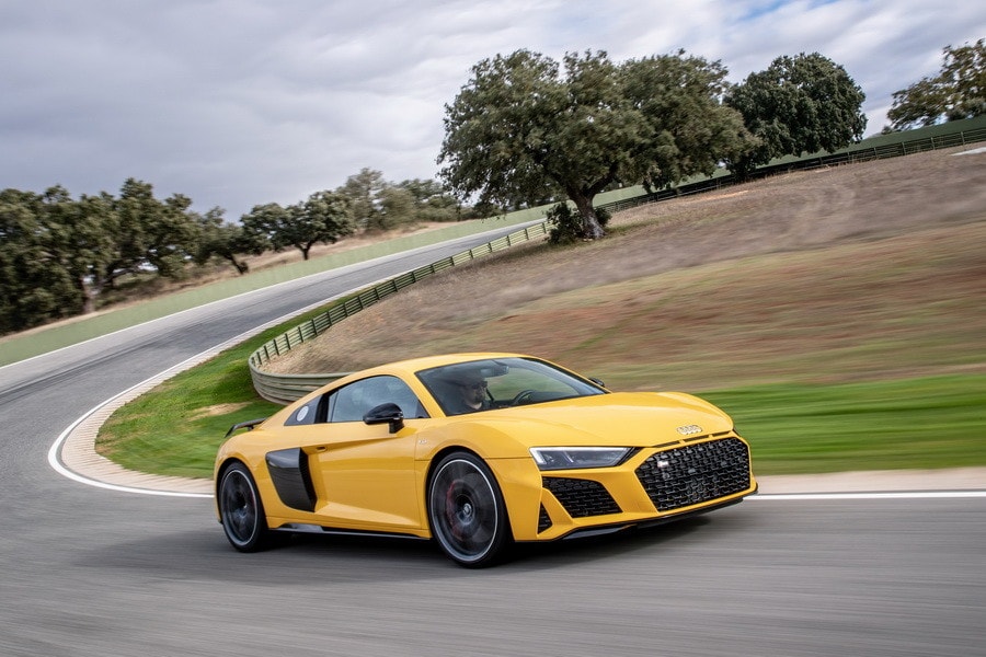 Audi R8 V10 Performance, la prova in pista