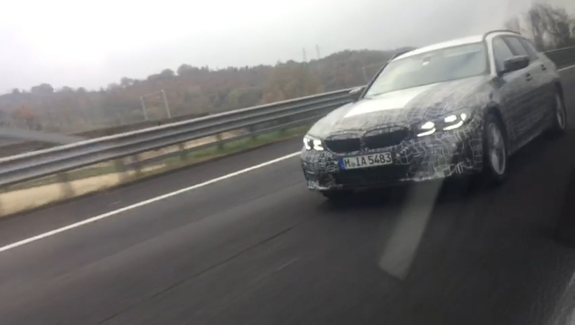 Nuova BMW Serie 3 Touring: muletto filmato in Italia