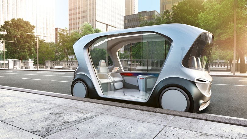 Bosch, shuttle elettrico e a guida autonoma al CES di Las Vegas: foto