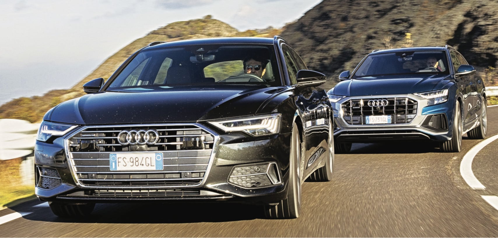 Su Auto in edicola: Audi A6 Avant e Audi Q8 a confronto