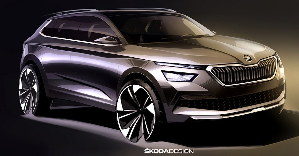 Skoda Kamiq, i bozzetti anticipano il SUV urbano