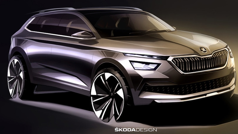 Skoda Kamiq, i bozzetti anticipano il SUV urbano