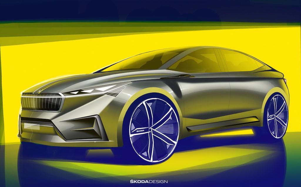 Skoda Vision iV Concept, a Ginevra il crossover elettrico e coupé