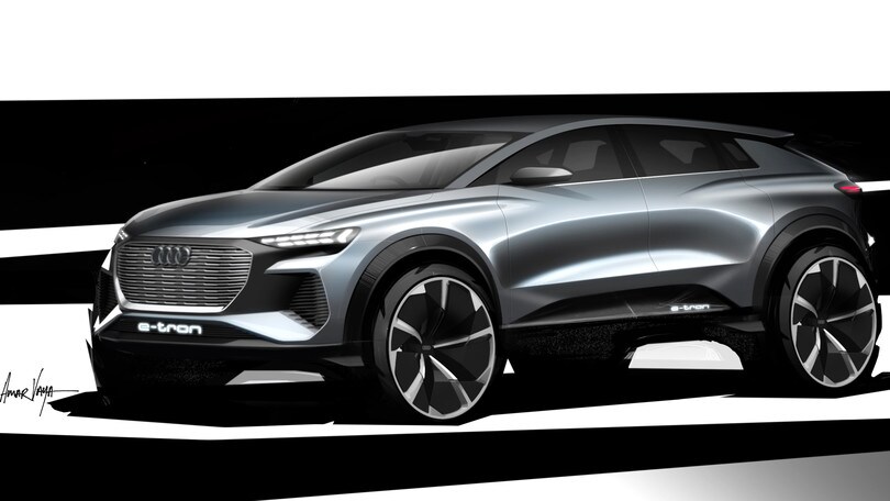 Audi Q4 e-tron, primi bozzetti: foto
