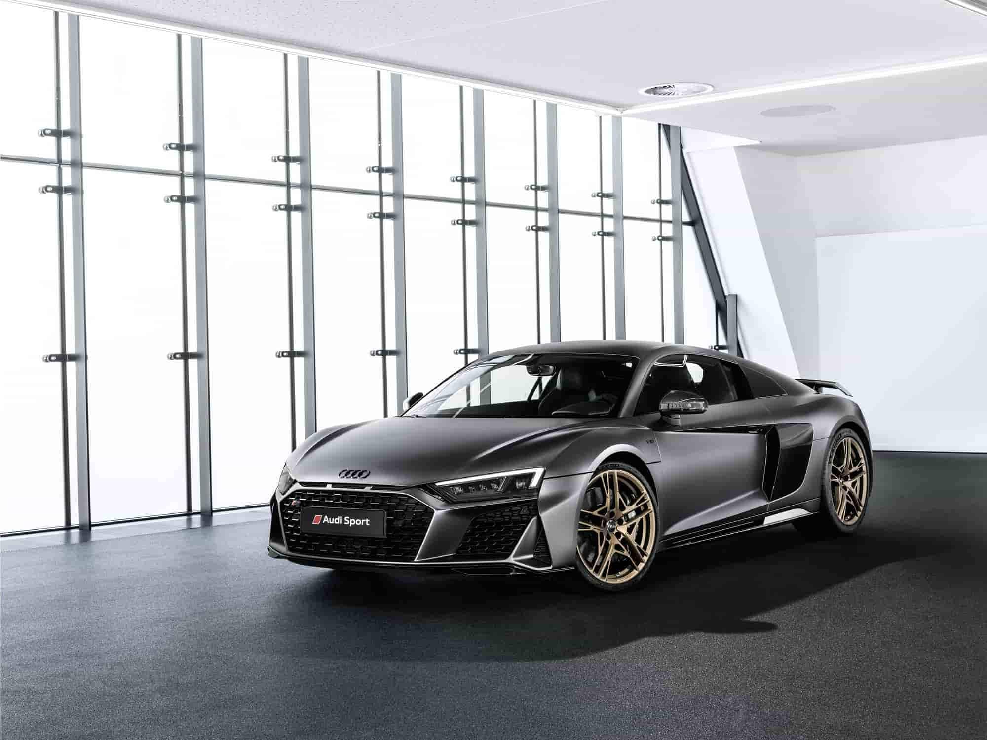 Audi R8 V10 Decennium, anniversario del 10 cilindri