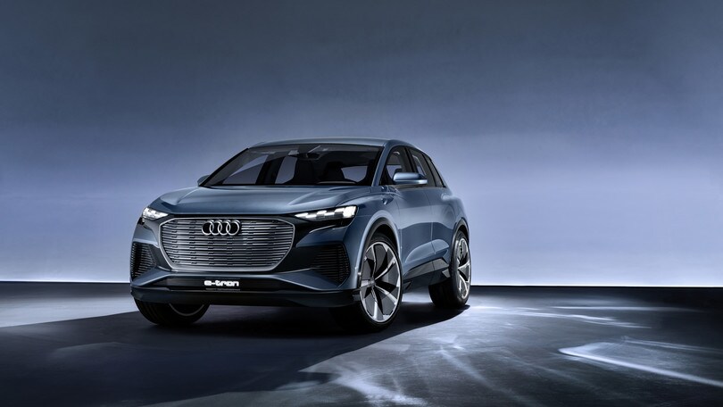 Audi Q4 e-tron concept, SUV elettrico e compatto a Ginevra
