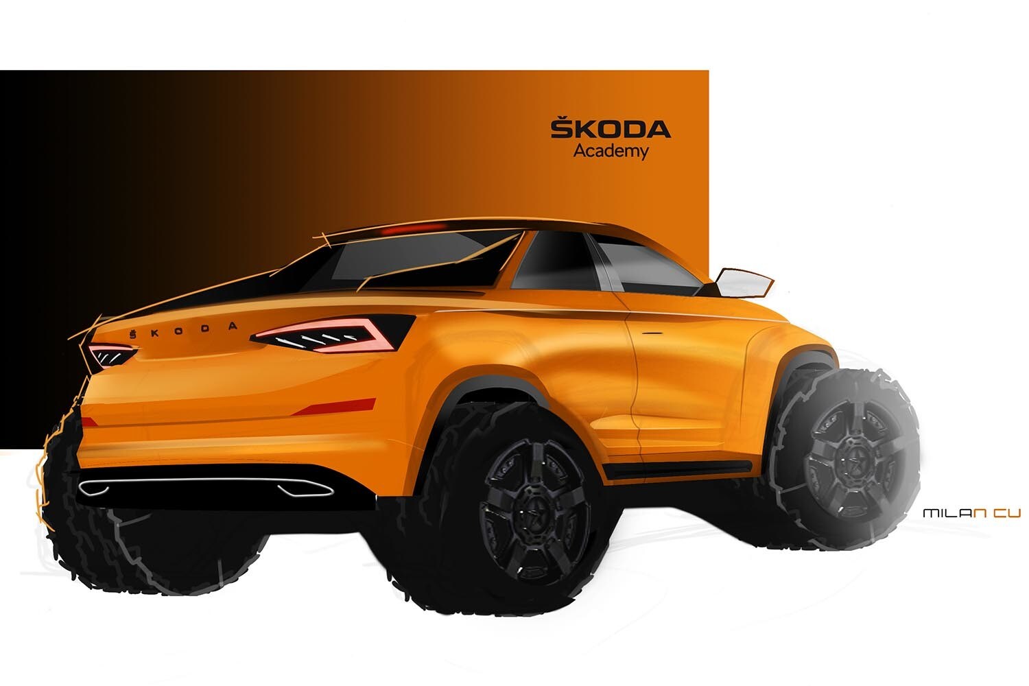 Skoda Kodiaq pick-up, one-off disegnata da studenti