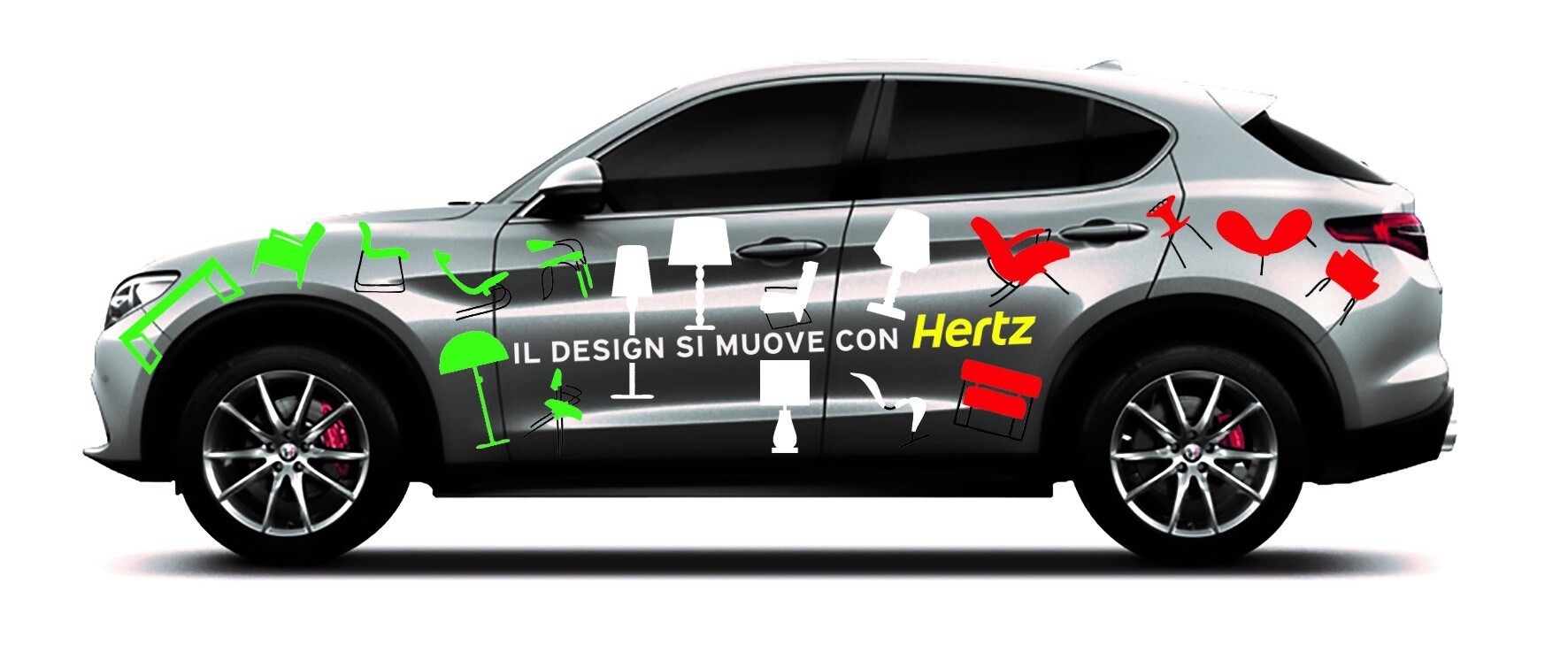Hertz alla Milano Design Week con Alfa Romeo, Abarth, Fiat e Maserati
