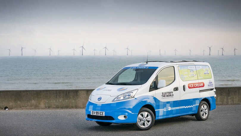 Nissan e-NV200, il van elettrico per i gelati - FOTO e VIDEO