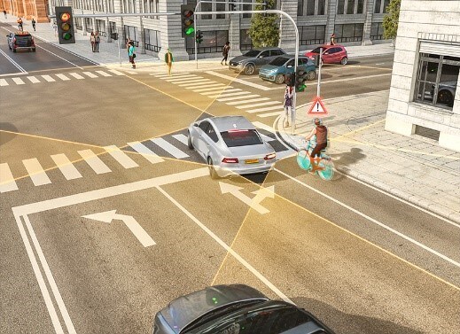 Sicurezza stradale: il Right-Turn Assist Continental per ciclisti e pedoni