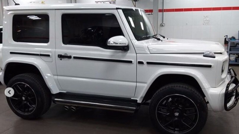 Suzuki Jimny tuning, copia in scala di AMG G63