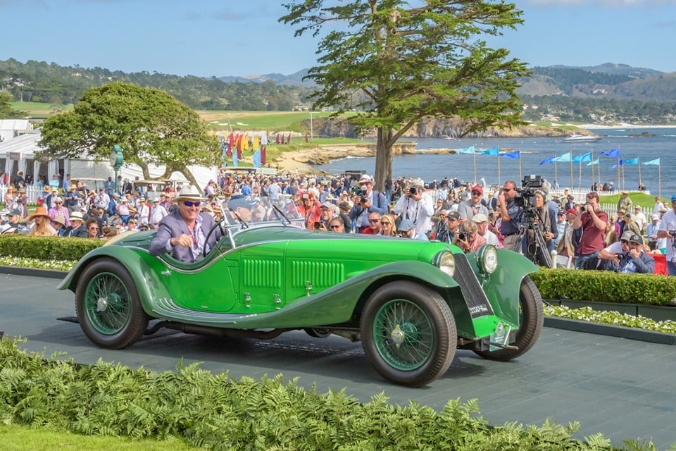 Maserati V4 Zagato Spider da premio a Pebble Beach
