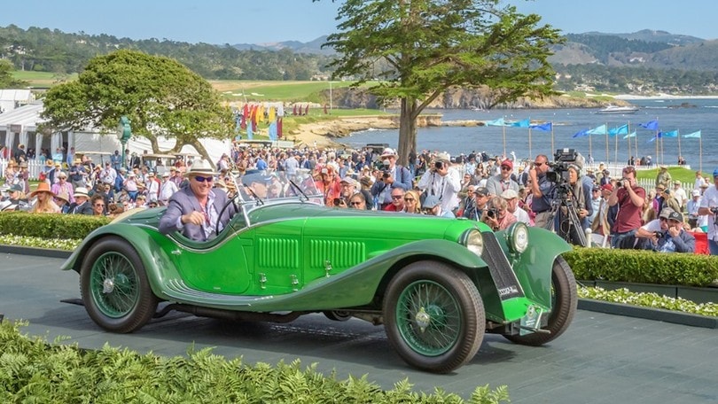 Maserati V4 Zagato Spider da premio a Pebble Beach