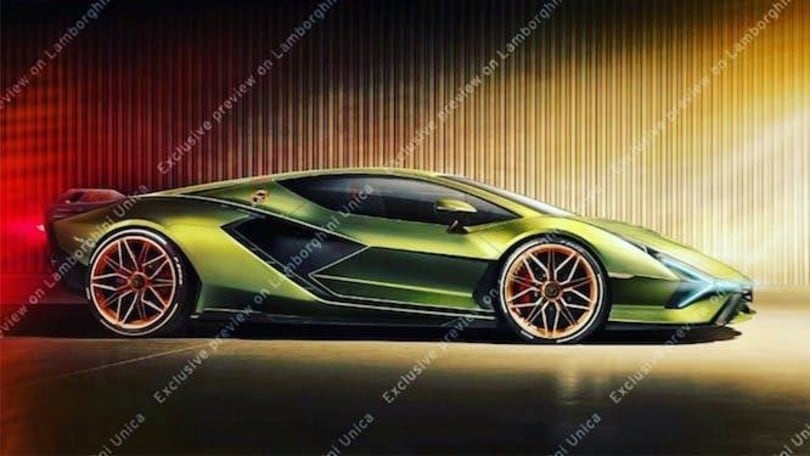 Lamborghini Sian, la prima foto in rete