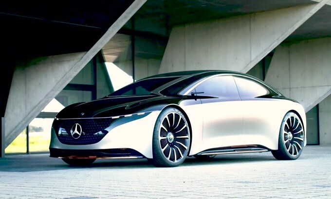 Mercedes EQS Vision, Salone di Francoforte 2019: VIDEO