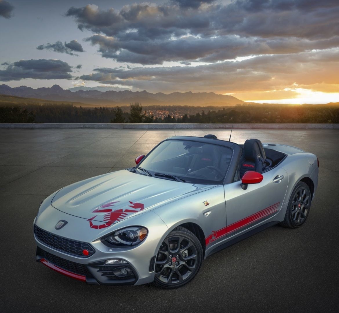 Fiat 124 Spider Abarth, Scorpione rosso per gli USA