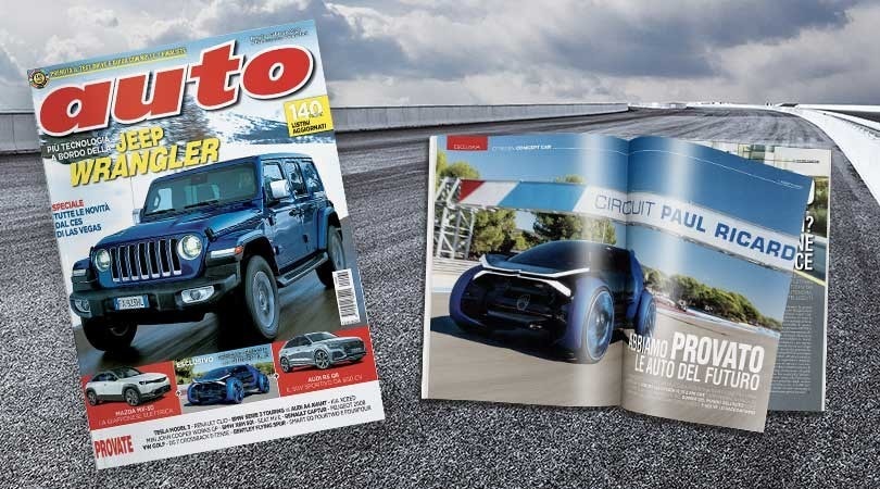 Il nuovo numero di Auto: Visioni e problemi ma poi c'è Jeep Wrangler