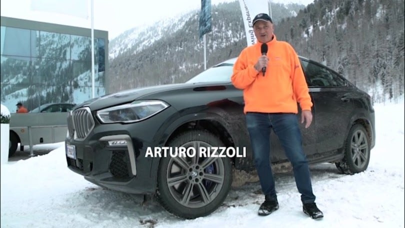 BMW X6: Rizzoli e la prova sul ghiaccio adrenalinica VIDEO