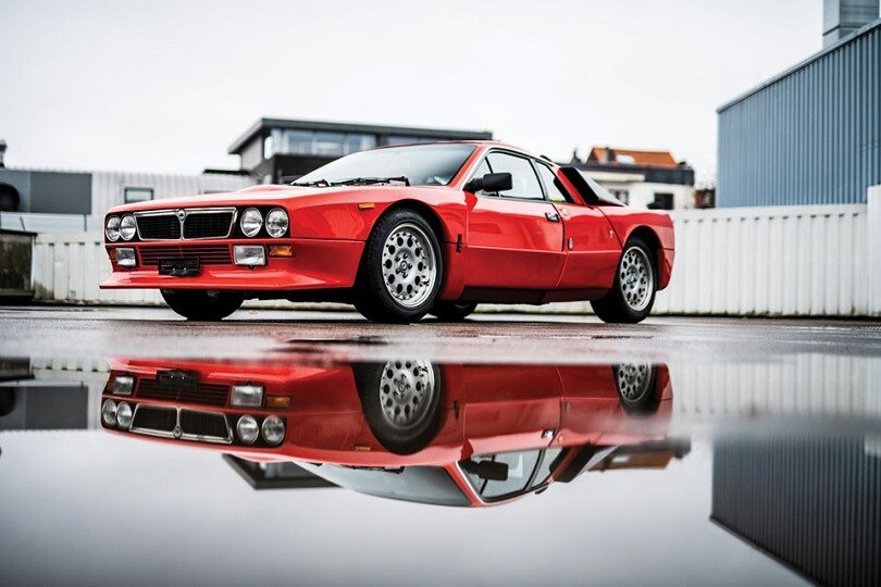 Lancia 037 Stradale rossa e selvaggia all'asta