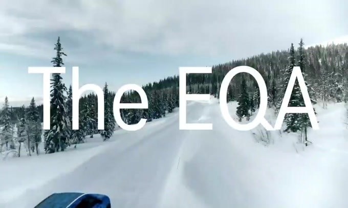 Mercedes EQA, test sulla neve per il SUV elettrico