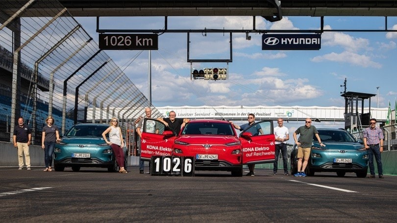 Hyundai Kona Electric, record al Lausitzring FOTO