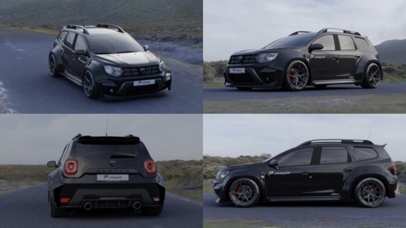 Dacia Duster Widebody, il render presentato da Prior Design FOTO