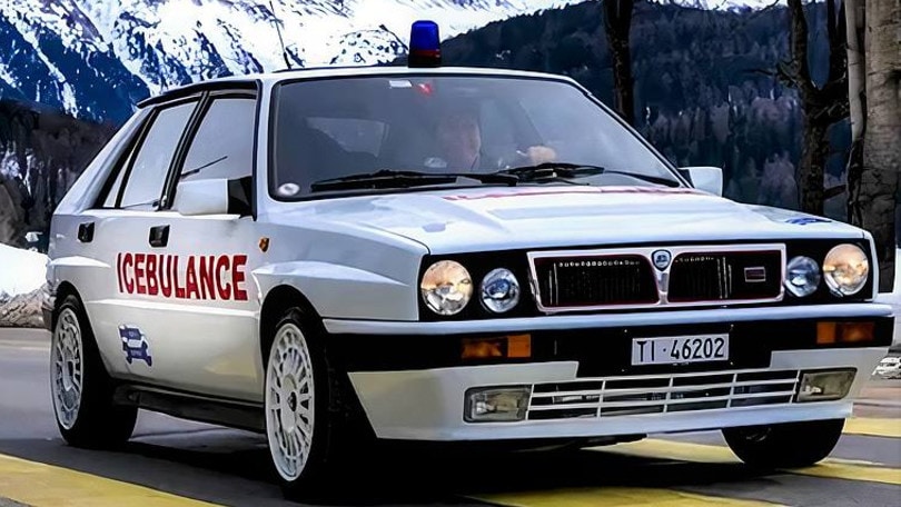 Lancia Delta HF Integrale, in Svizzera diventa un'ambulanza delle nevi