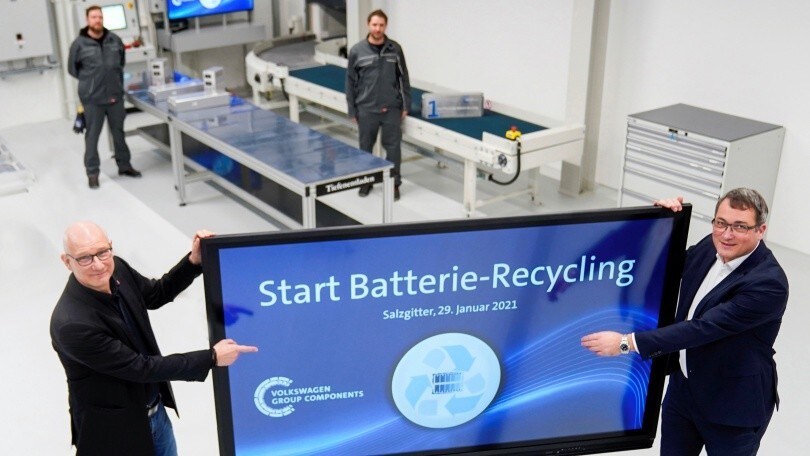 Volkswagen, al via il programma di riciclo batterie nell’impianto di Salzgitter