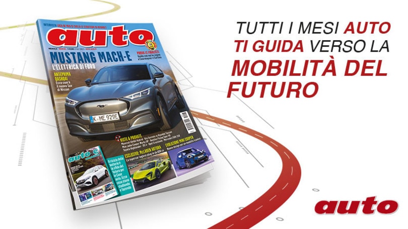 Auto è in edicola, con la copertina dedicata alla Ford Mach-E, la prima elettrica dell'Ovale Blu