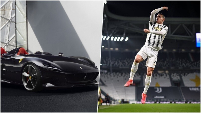 Ronaldo va a Maranello e si regala una Ferrari: ecco la Monza SP2