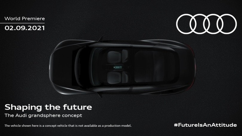Audi Grandsphere, un teaser anticipa la presentazione del 9 settembre 2021