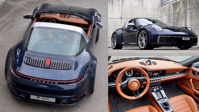 Porsche 911 (992) Targa: più aggressiva e argentata che mai con Ares Design