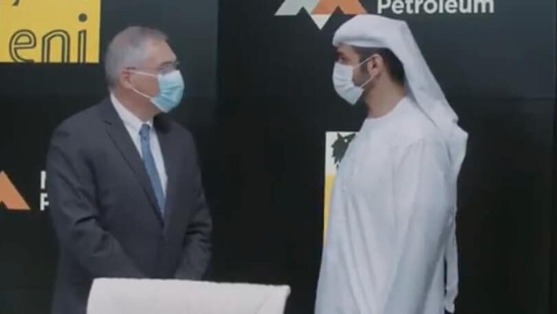 Eni e Mubadala Petroleum firmano un protocollo d'intesa per la transizione energetica