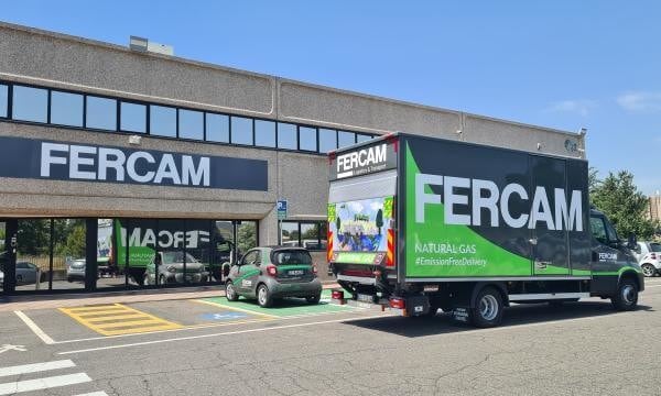 FERCAM, arriva a Roma la prima motrice a metano da 72 quintali