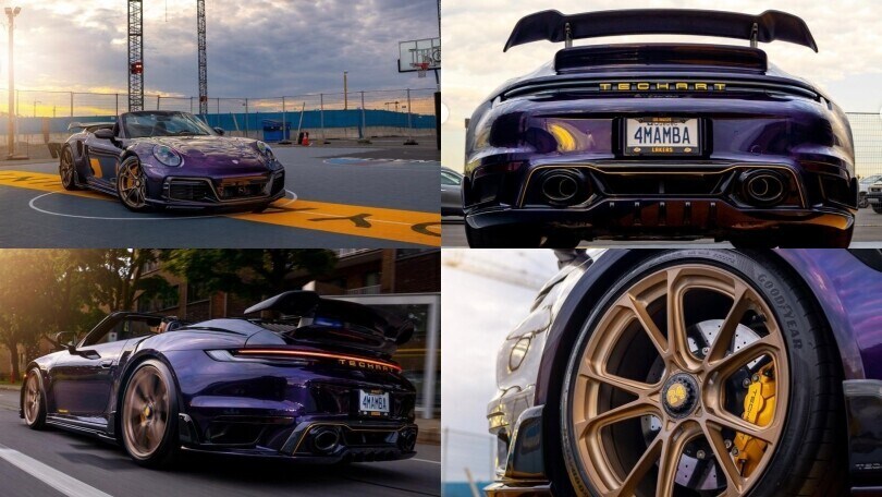 Porsche 911 Turbo S, tributo a Kobe Bryant