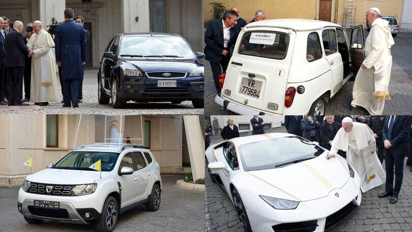 Tutte le auto di Papa Francesco: dalla Renault 4 alla Lamborghini, le super papamobili