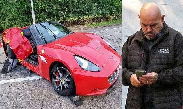 Sotto droga e alcol distrugge la Ferrari schiantandosi a 160 km/h: la dinamica è da film horror