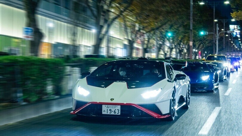 Lamborghini, sfilata show a Tokyo