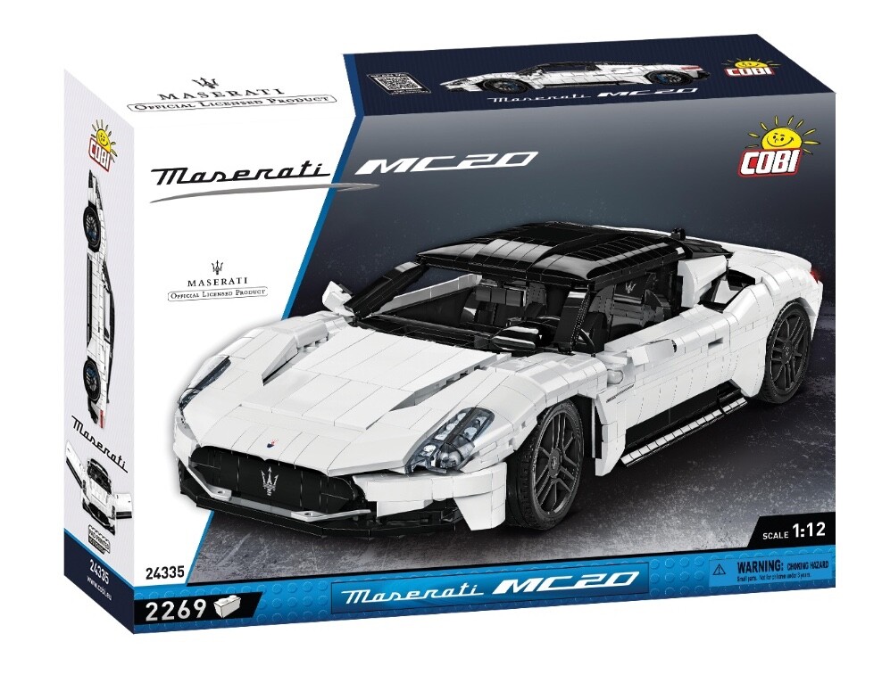 Maserati MC20 di Cobi, Tridente a mattoncini da 2.300 pezzi