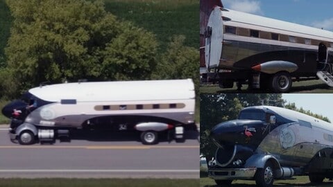 The Fabulous Flamingo, il camper un po' aereo un po' camion
