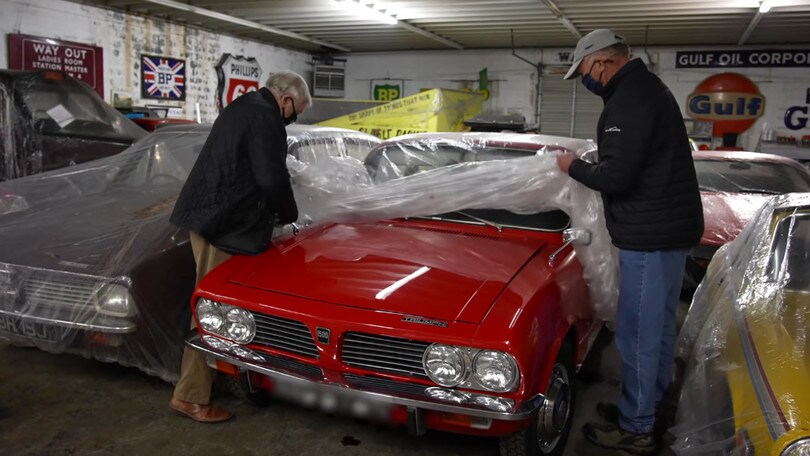 Triumph, la collezione di sportive abbandonate scoperta negli USA