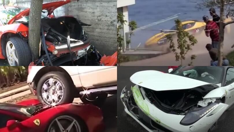 Ferrari e incidenti: che guaio quando le Rosse da milioni di euro vanno in frantumi