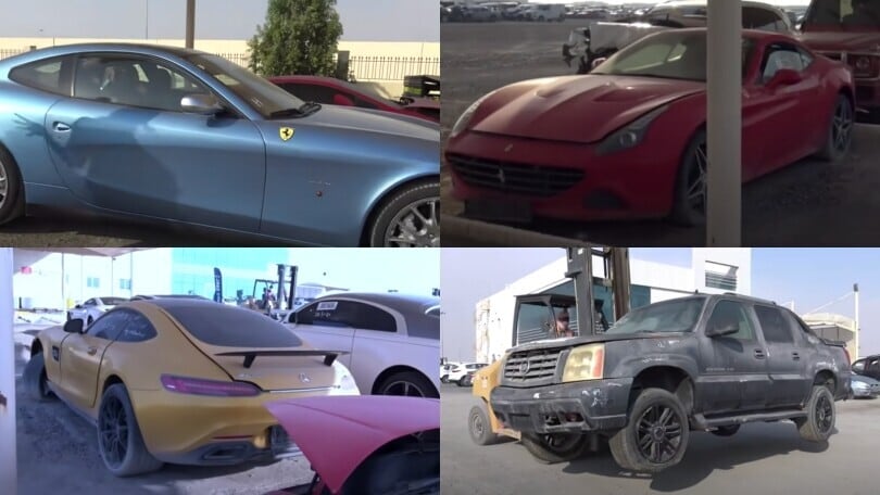 Le supercar incredibili abbandonate a Dubai