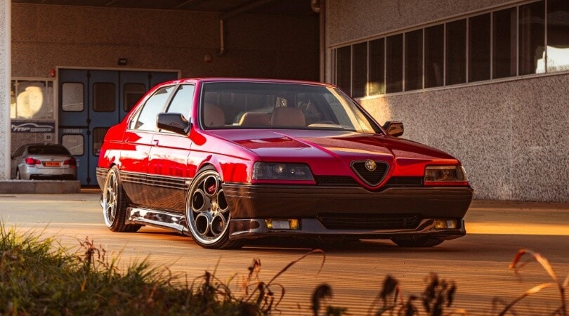 Alfa Romeo 164, restomod in carbonio e con i cerchi della 156 GTA